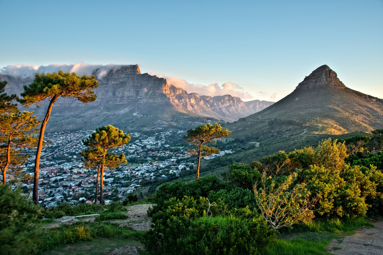 Image showing South African landscape over Cape Town with Gonana Travel on a tour